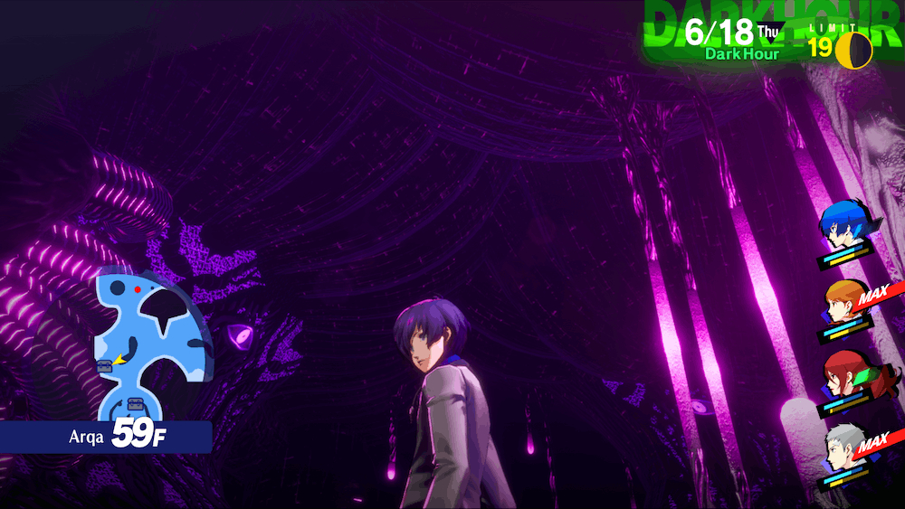 A different angle of the last image of Makoto looking to the side this time. He's got some kind of dark peacoat on.